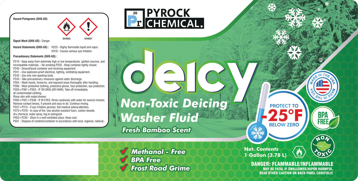 Deicy Washer & Deicing Fluid 4Pack 1 Gallons Pyrock Chemical
