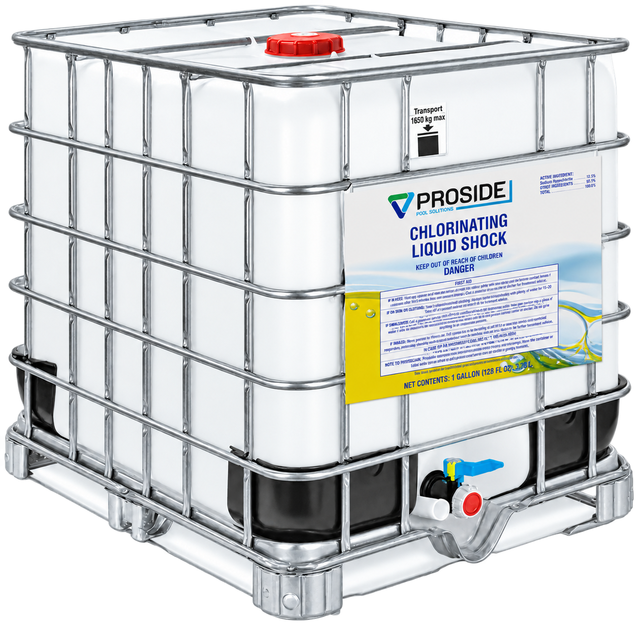 ProSide chlorinating liquid tote illustration