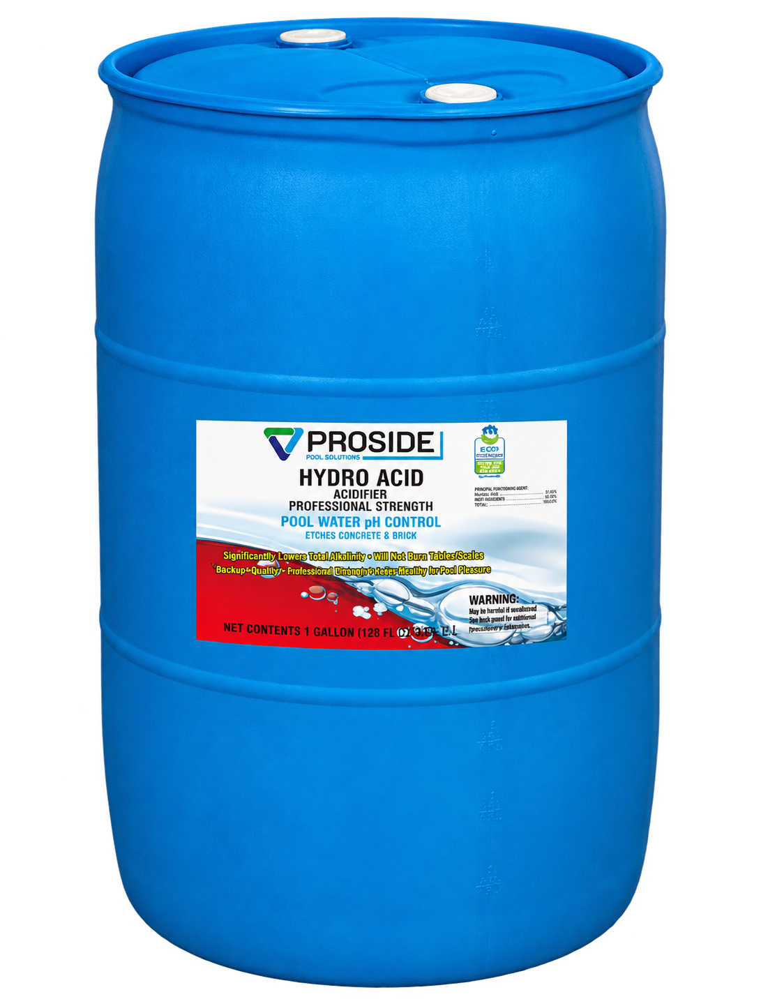 ProSide Hydro Acid 55-gallon drum packaging illustration