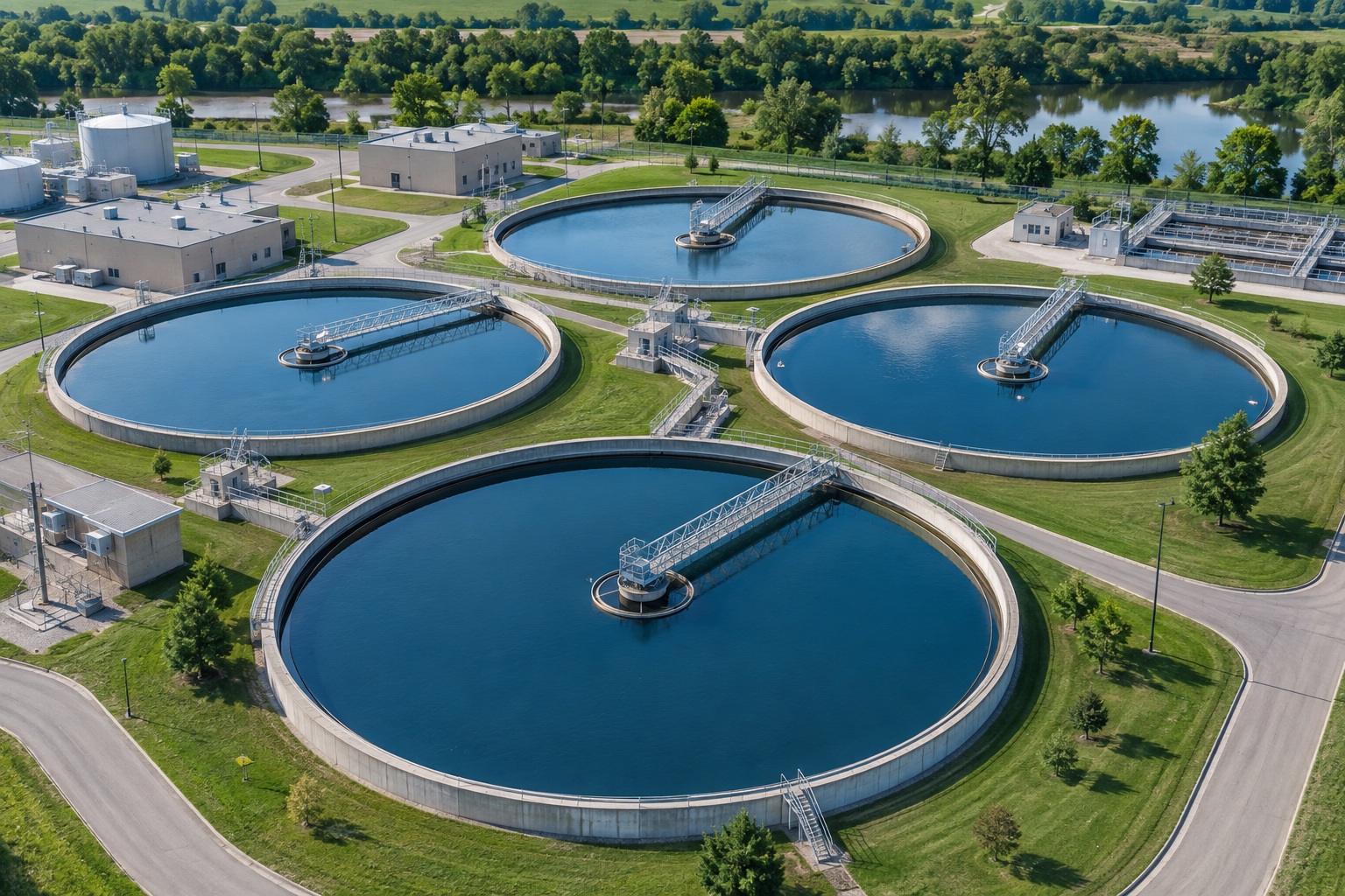 Illustrative municipal water treatment facility